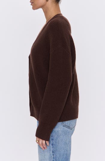Pistola Orla Relaxed Cardigan Sweater, Chocolate