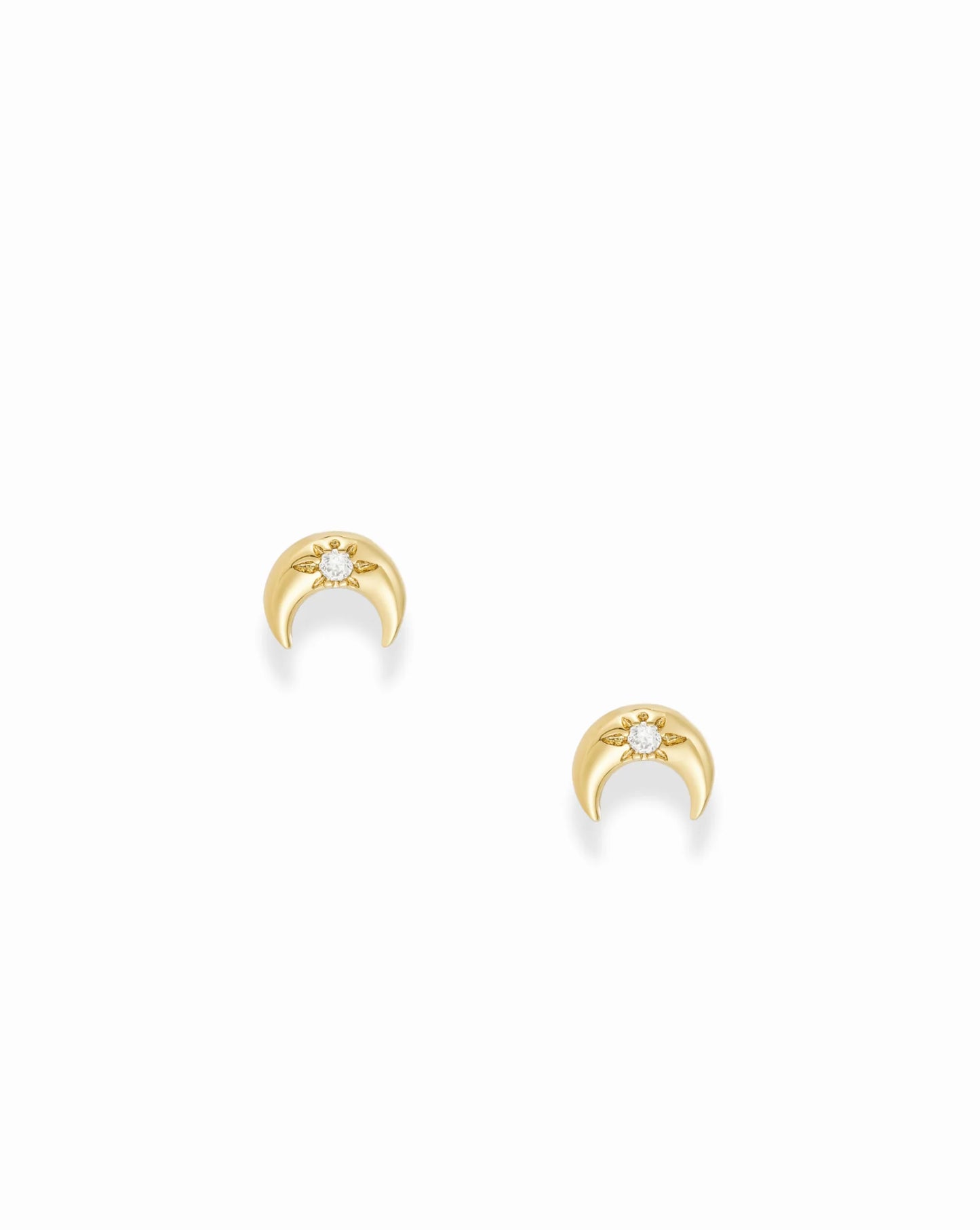 Mod + Jo Crescent Moon Studs
