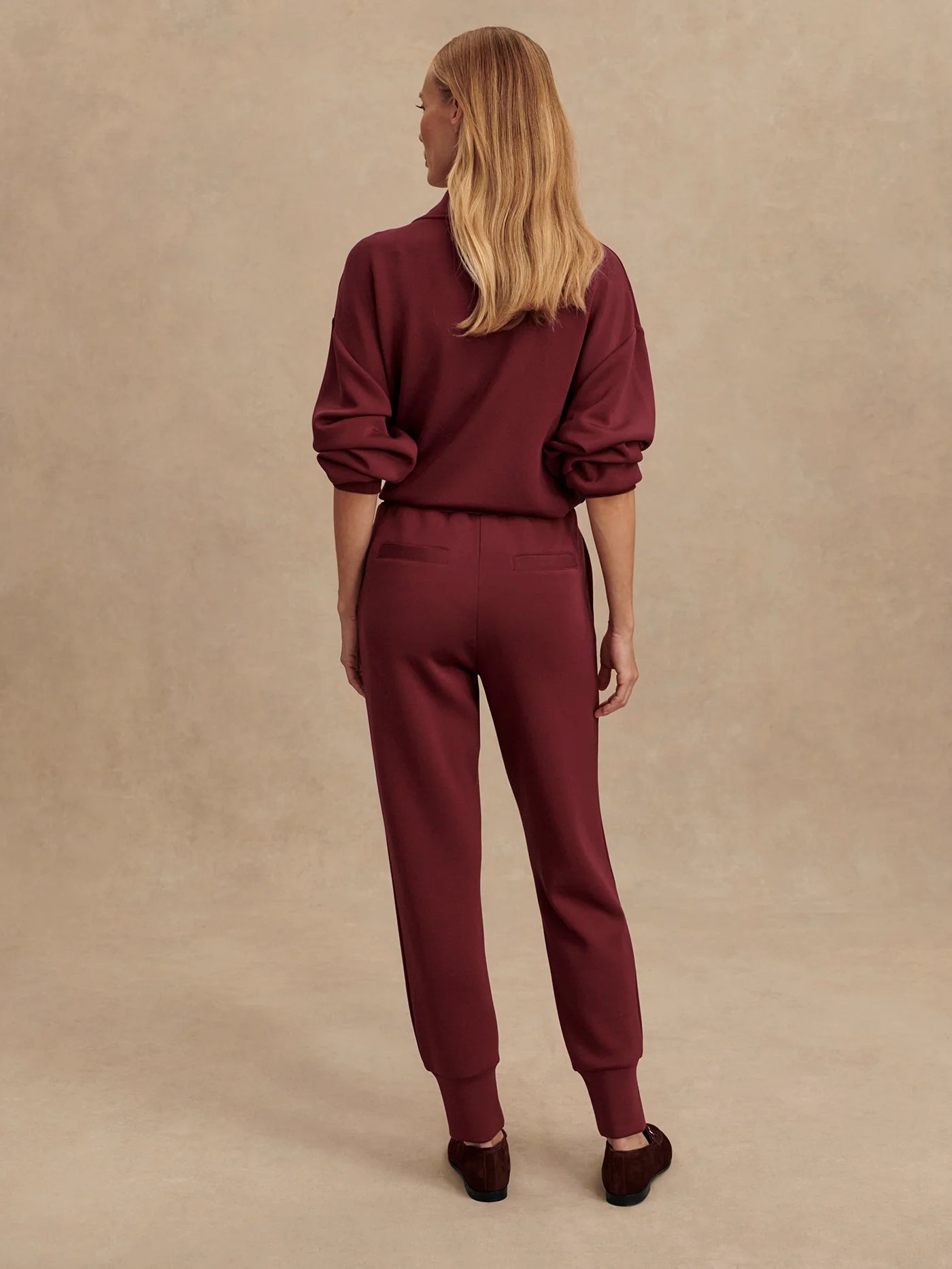 Varley The Slim Cuff Pant 27.5, New Maroon