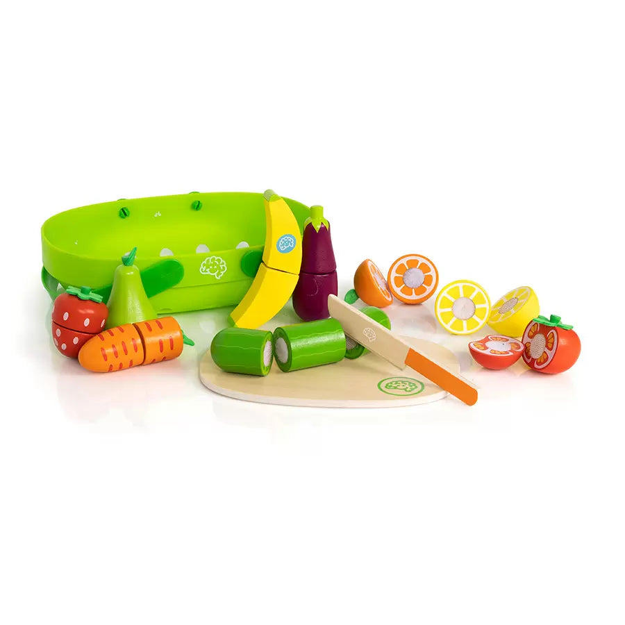 Fat Brain Toy Co. Pretendables Fruit & Veggie Basket