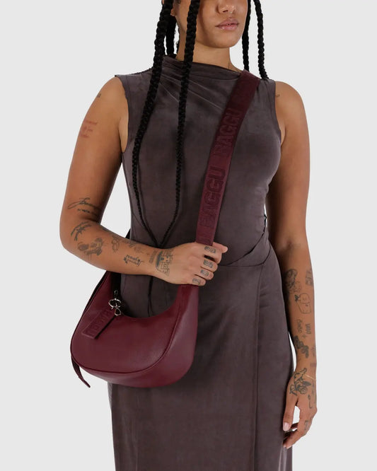 Baggu Small Recycled Leather Crescent Bag - Multiple Options
