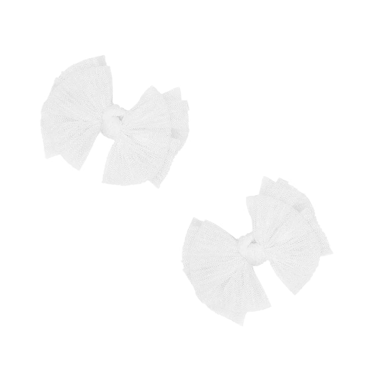 Baby Bling Bows - 2pk Tulle Baby Fab® Clip - Multiple Options