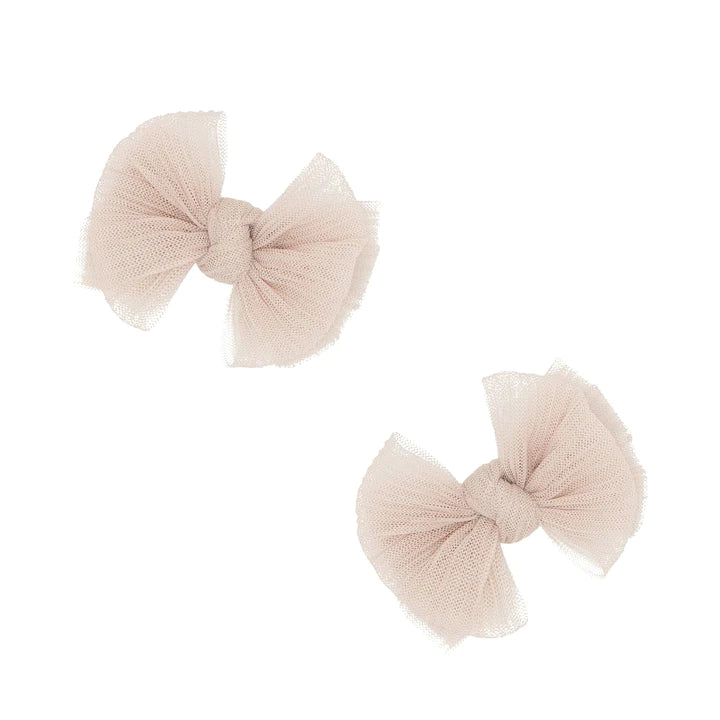 Baby Bling Bows - 2pk Tulle Baby Fab® Clip - Multiple Options