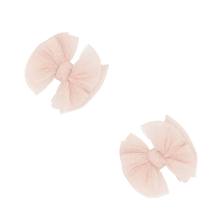 Baby Bling Bows - 2pk Tulle Baby Fab® Clip - Multiple Options