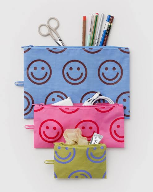 Baggu Flat Pouch Set - Multiple Options