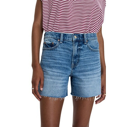 Pistola Kennedy Relaxed Mid Rise Cuff Off Short, Central Vintage