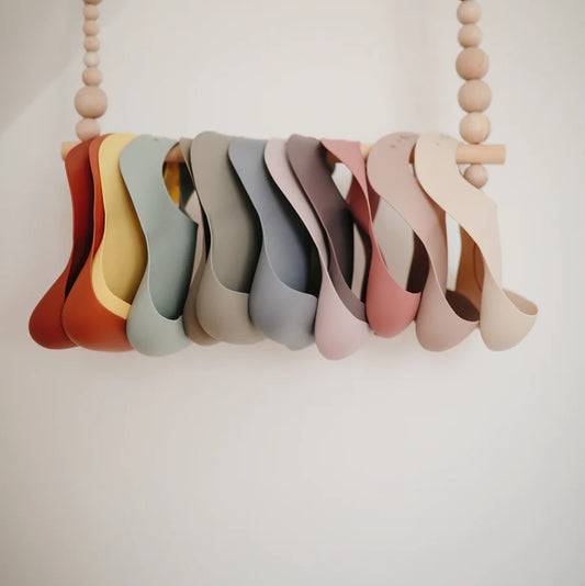 Mushie Silicone Baby Bib, multiple options