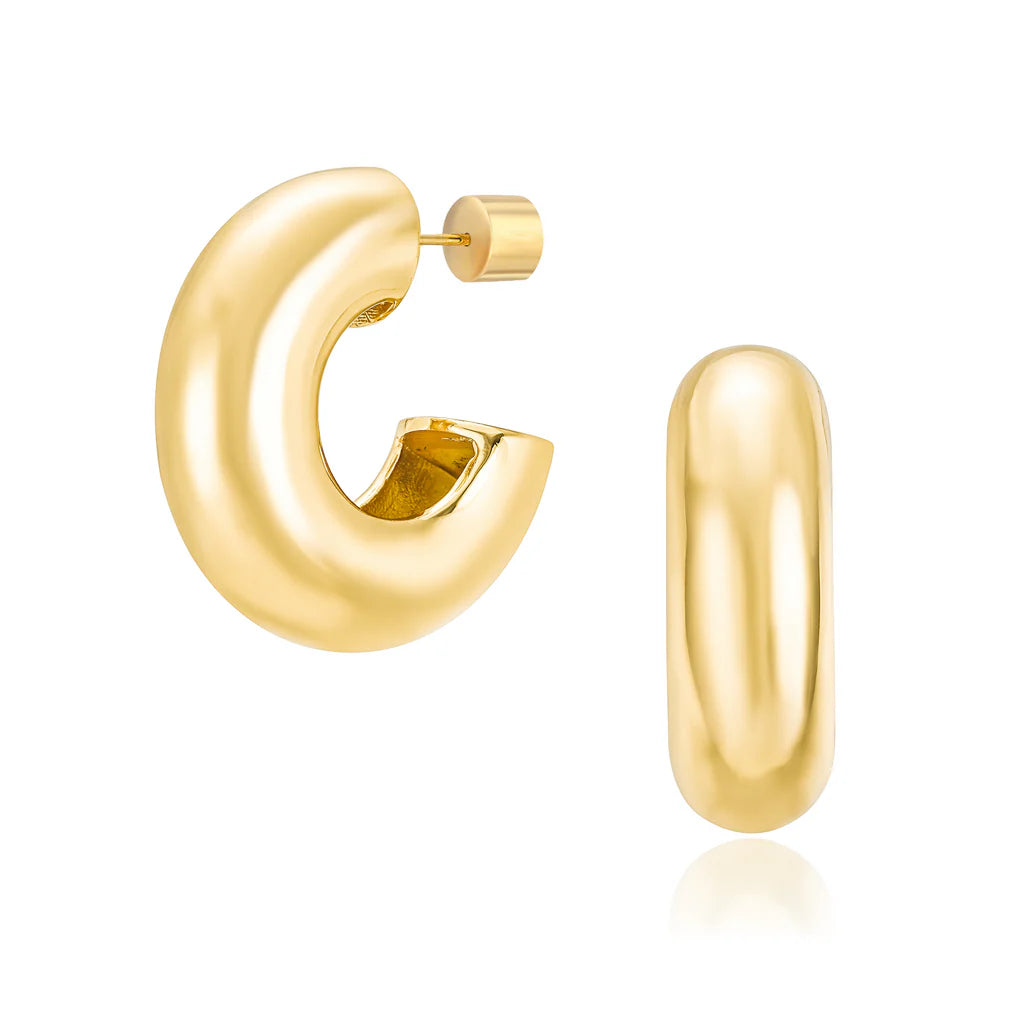 Mod + Jo Grayson Chubby Hoop Earrings - Multiple Options