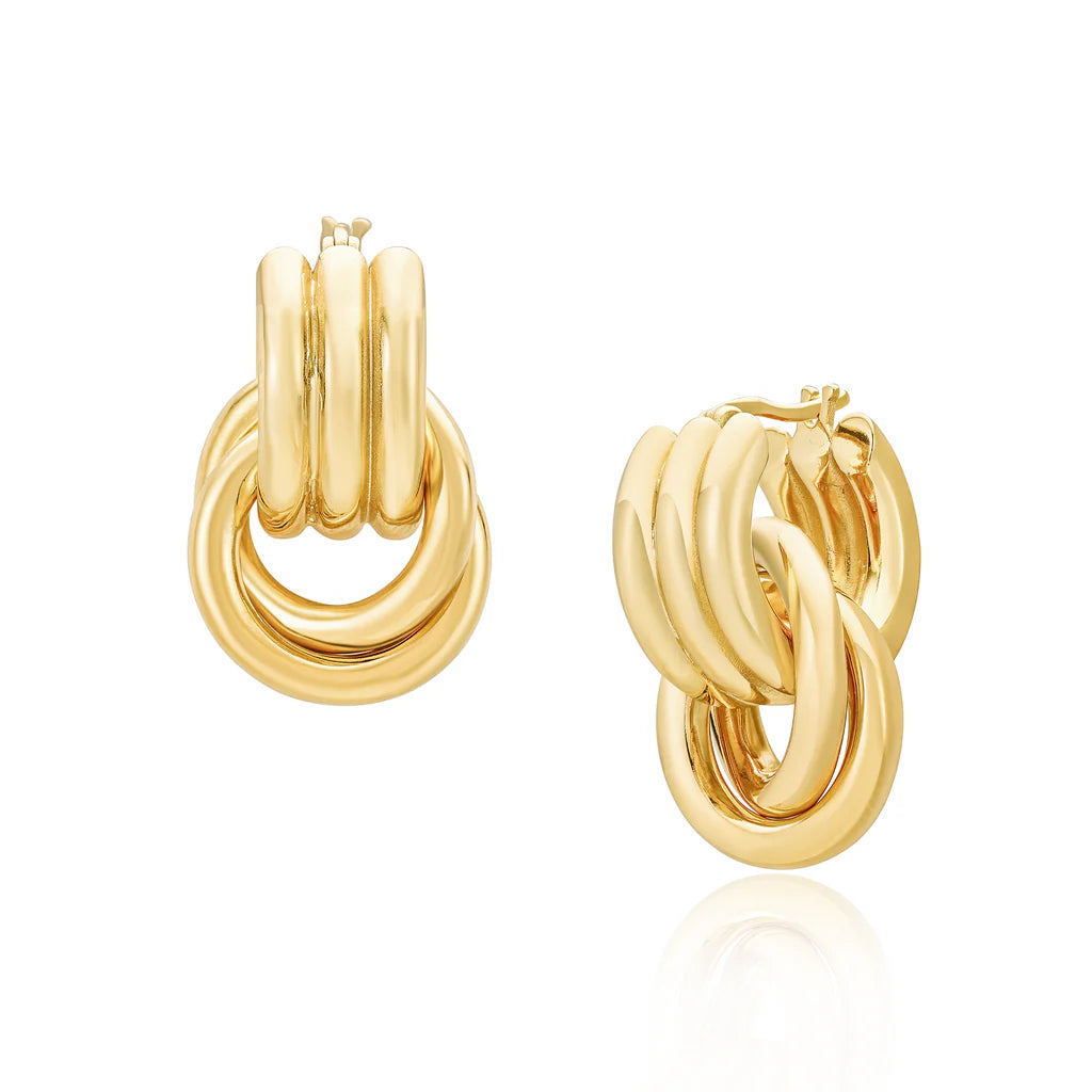 Mod + Jo Olsen Convertible Hoop Earrings - Multiple Options