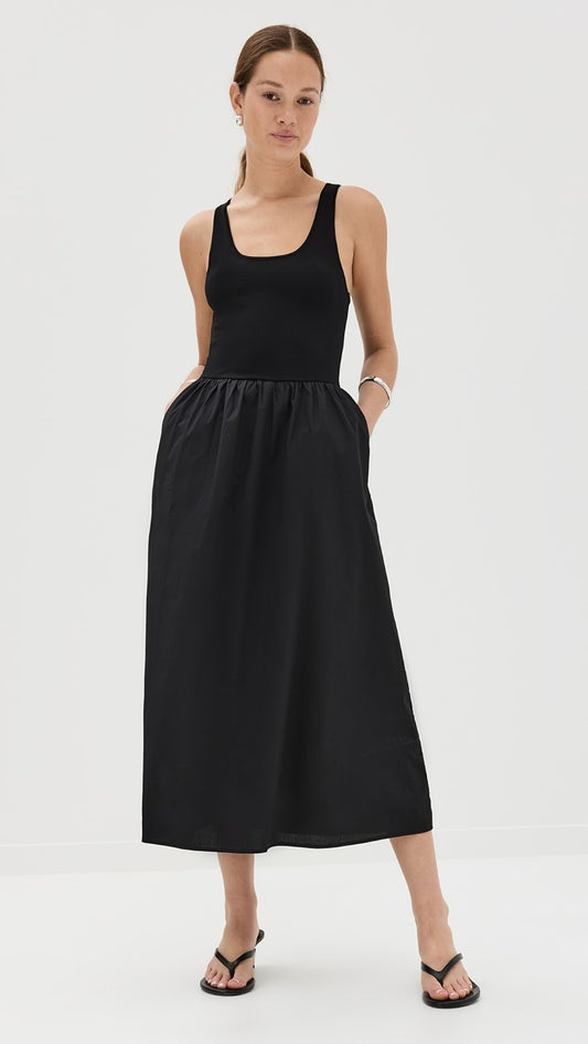 Pistola Faye Tank Dress, Noir