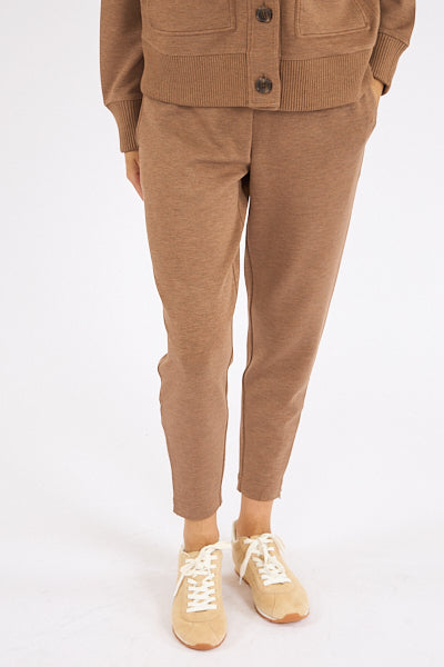 Varley The Slim Zip Hem Pant 29.5", Golden Bronze Marl