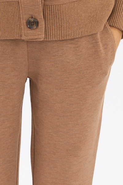 Varley The Slim Zip Hem Pant 29.5", Golden Bronze Marl
