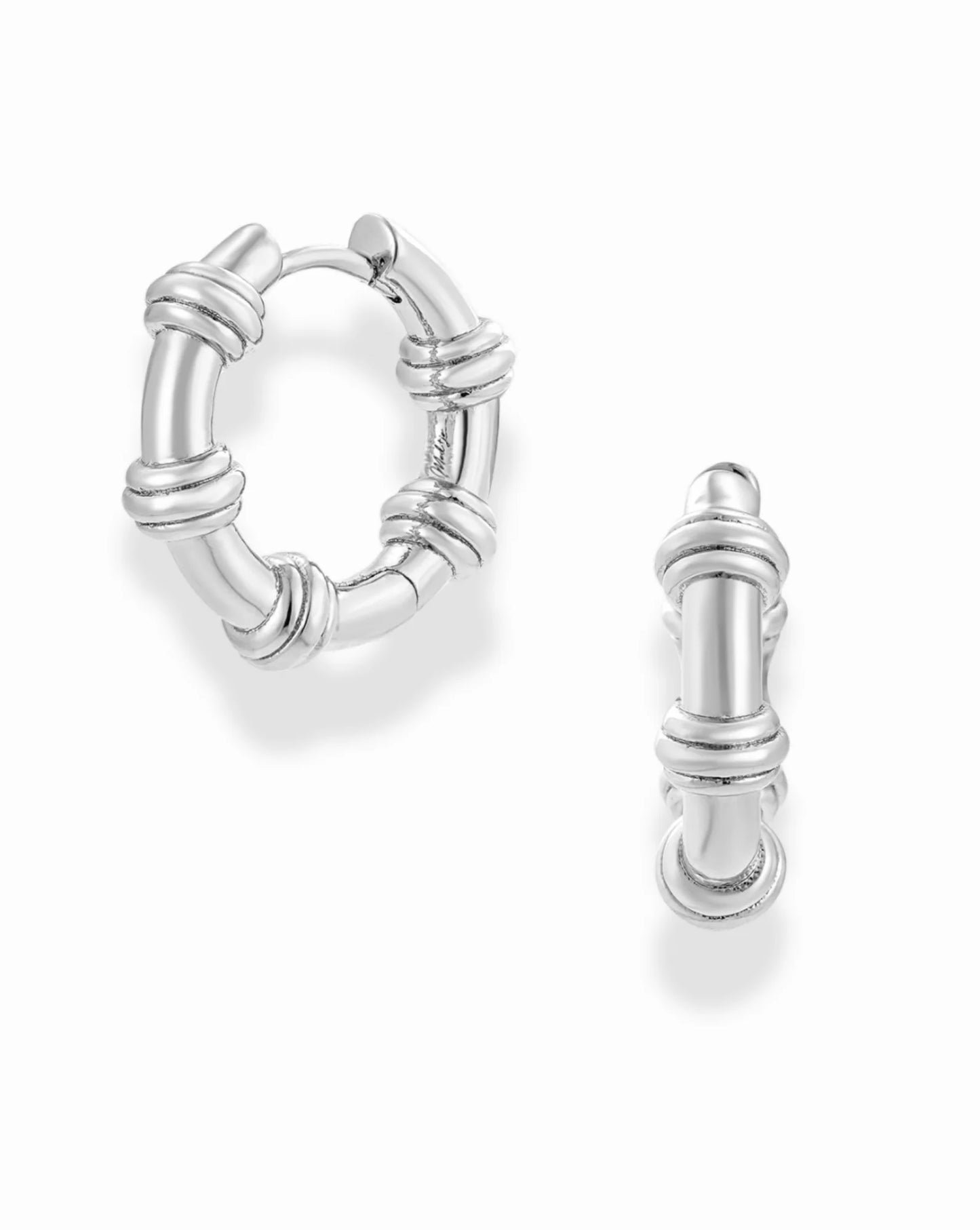 Mod + Jo Sable Notched Hoops - Multiple Options