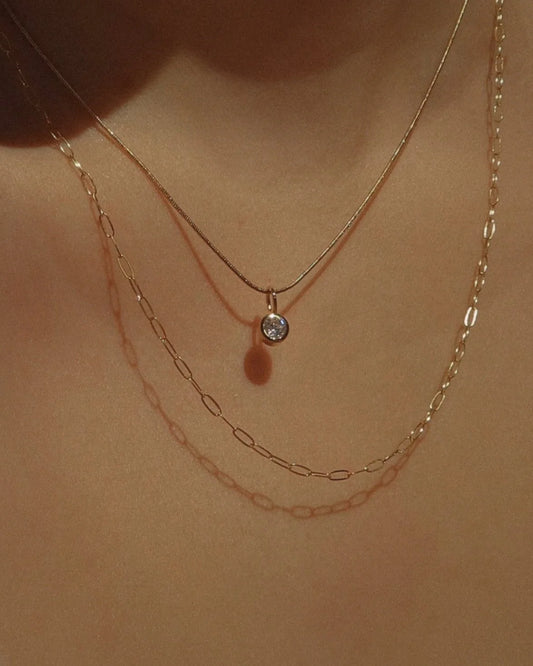 Mod + Jo Piper Pendant Necklace, Gold Plate
