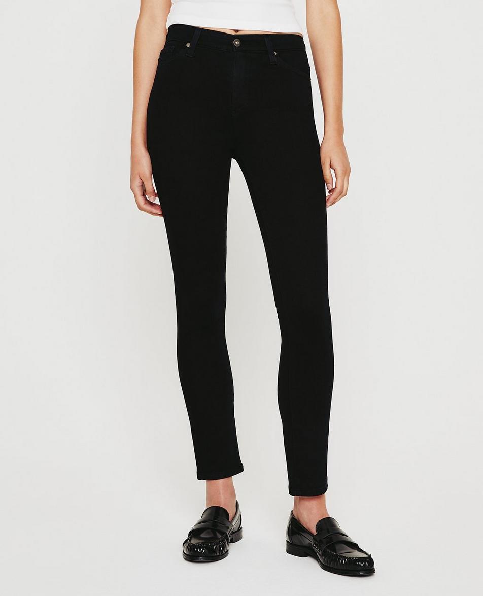 AG Mari High Rise Slim Straight - Opulent black