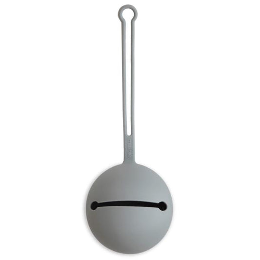 Mushie Pacifier Holder, Stone