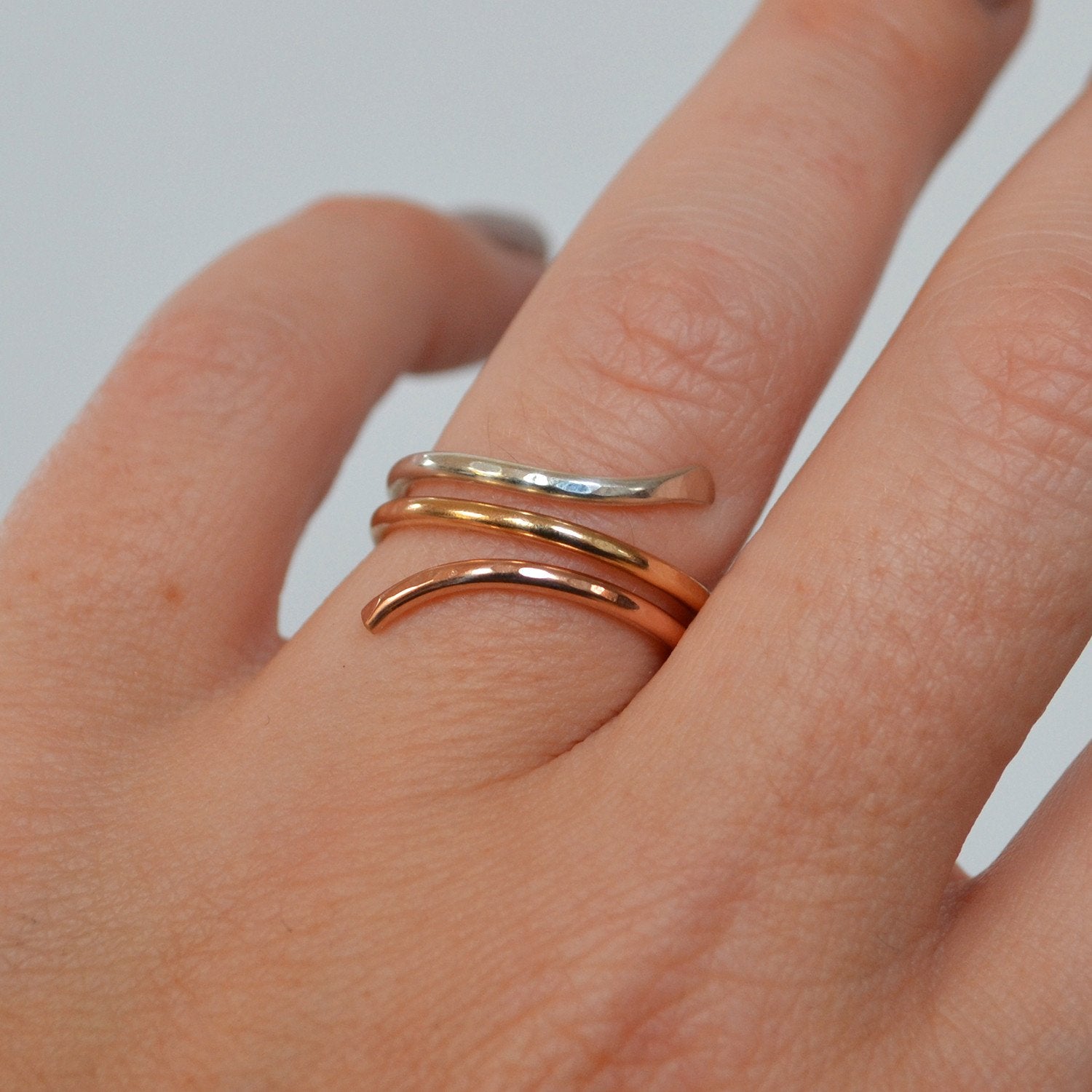 Glamrocks - Rainbow Snake Ring, multiple options