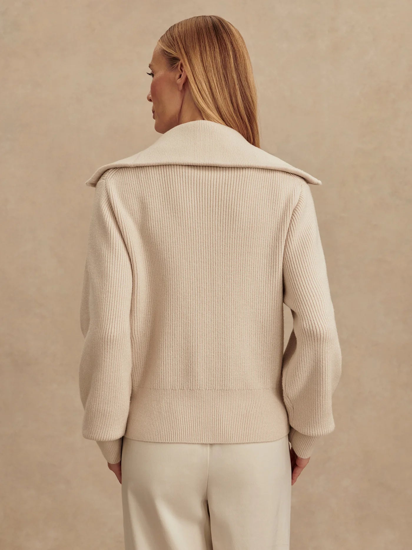 Varley Enrico Knit Jacket, Silver Birch