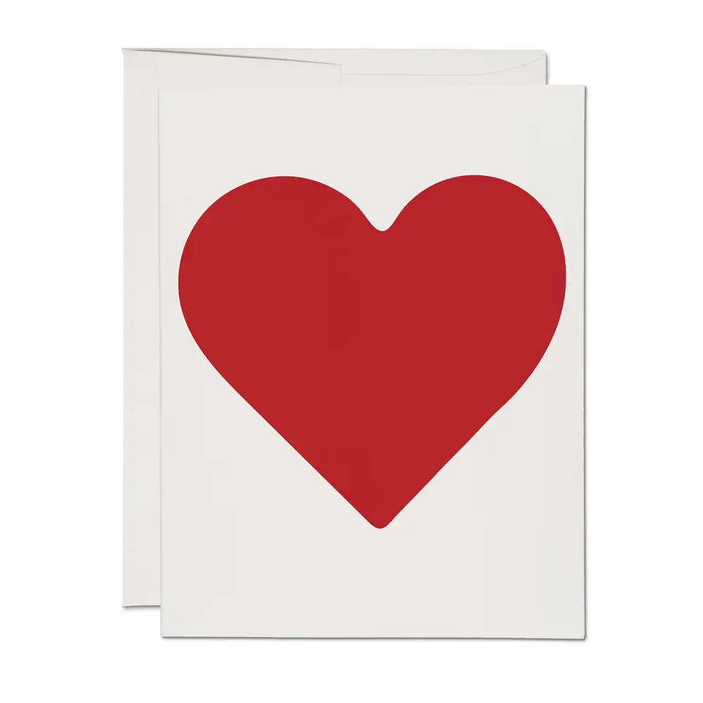 Red Cap Cards Greeting Card - Huge Heart Love
