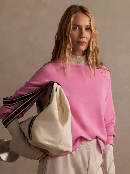 Varley Zosia Crew Neck Sweat, Moonlite Mauve