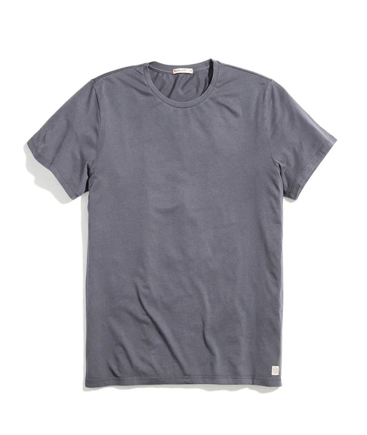 Marine Layer Men's Signature Crew Tee - Asphalt