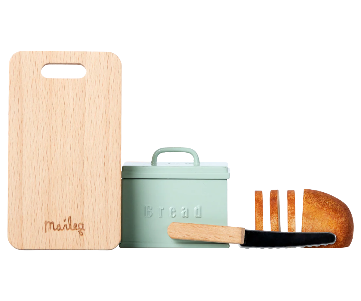 Maileg Bread Box w/ Utensils, Miniature