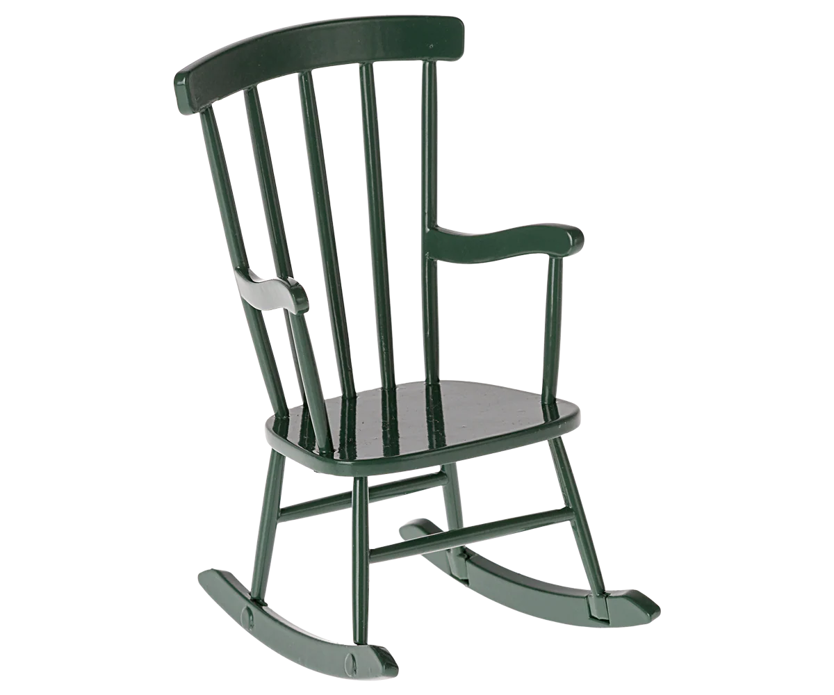 Maileg Rocking Chair, Mouse, Dark Green