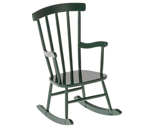 Maileg Rocking Chair, Mouse, Dark Green