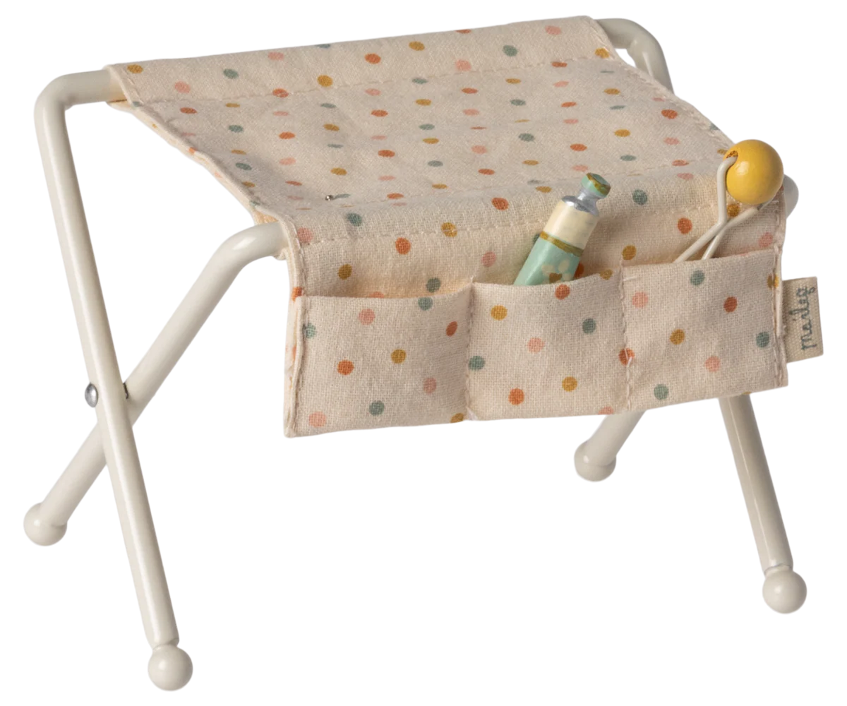 Maileg Nursery Table, Baby Mouse, Off White
