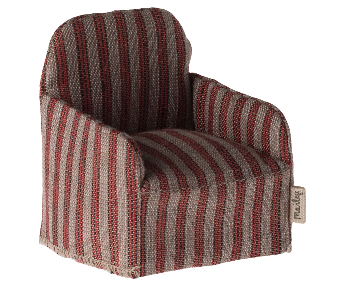 Maileg Chair, Mouse, Stripe
