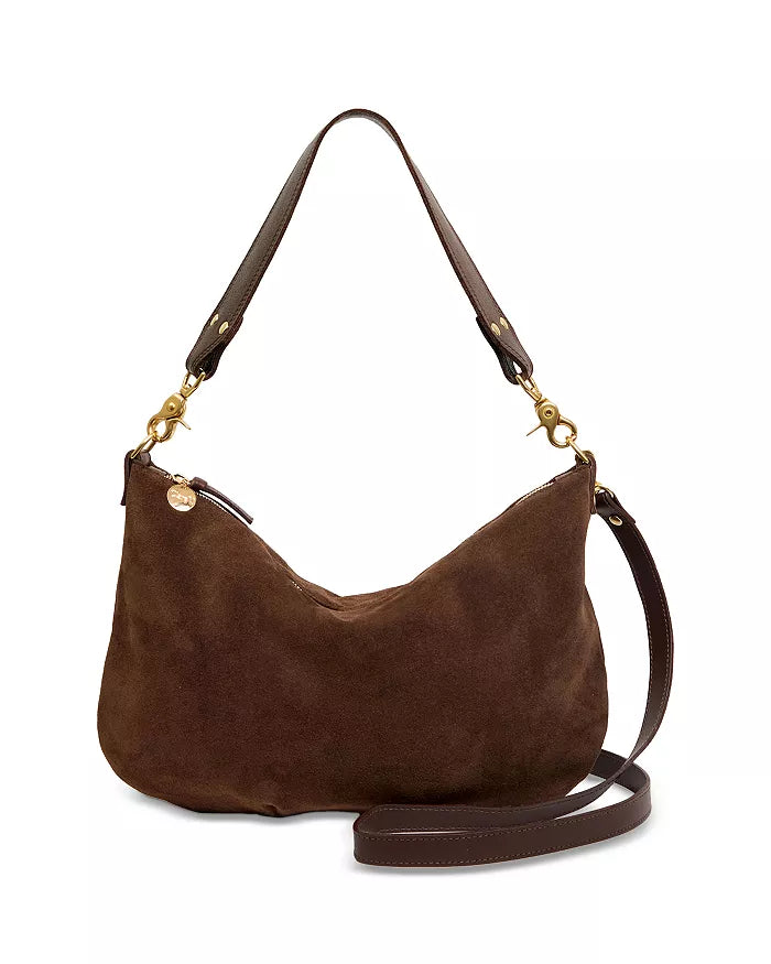 Clare V Moyen Messenger, Chocolate Suede