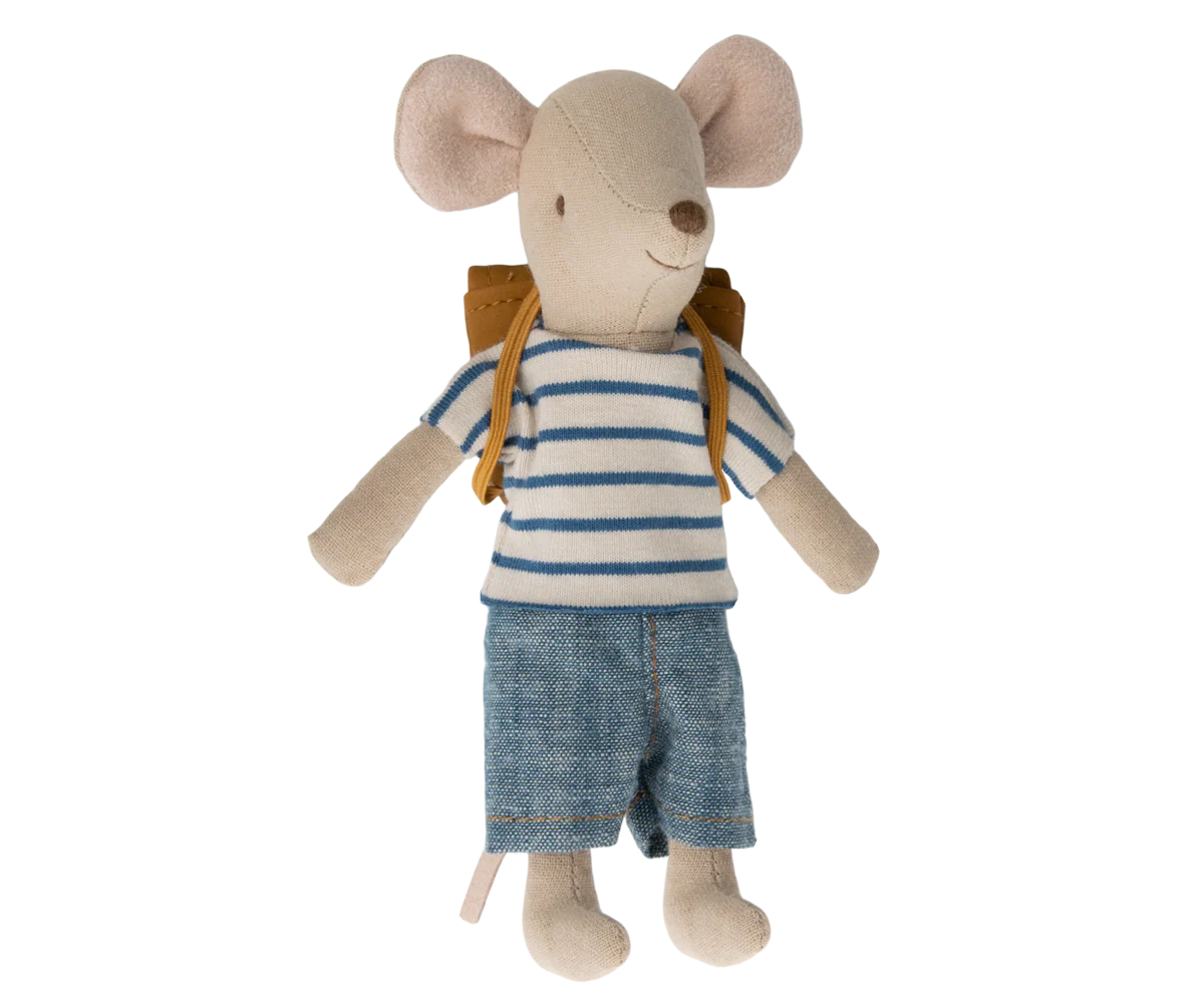 Maileg Tricycle Mouse, Big Brother with Bag - Multiple Options