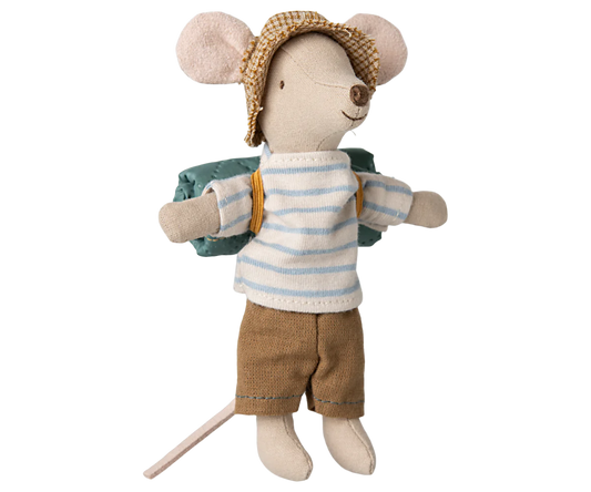 Maileg Hiker Mouse, Big Brother - Stripes