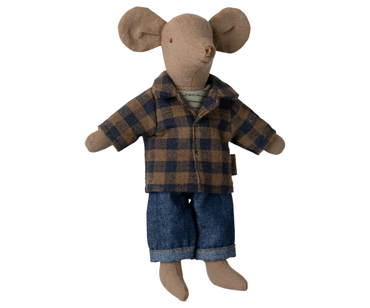 Maileg Dad Mouse, Light Brown