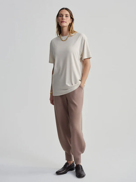 Varley Leighton Boyfriend Tee, Oatmeal