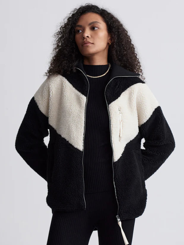 Varley Corson Sherpa Jacket, Black