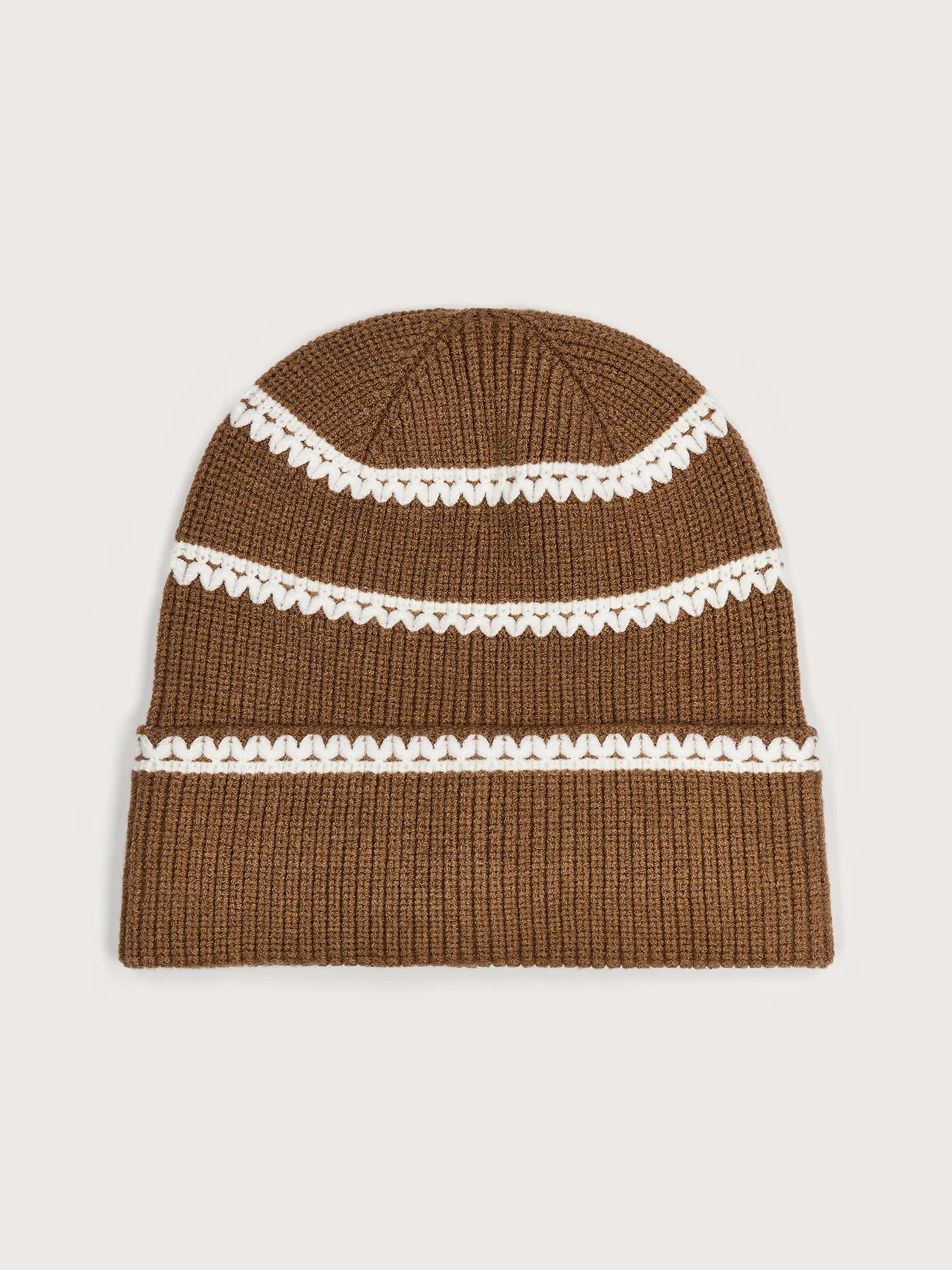 Varley Ronan Stitch Stripe Beanie, Golden Bronze