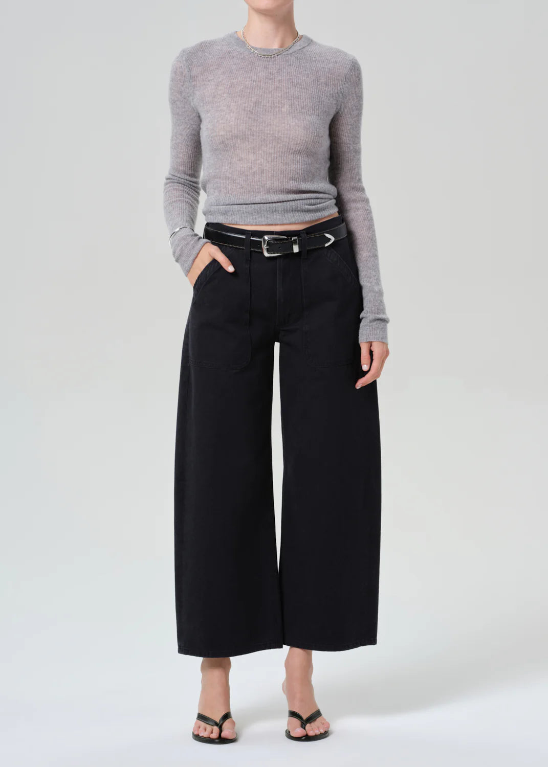 Citizens of Humanity Ayla Cargo, Washed Black