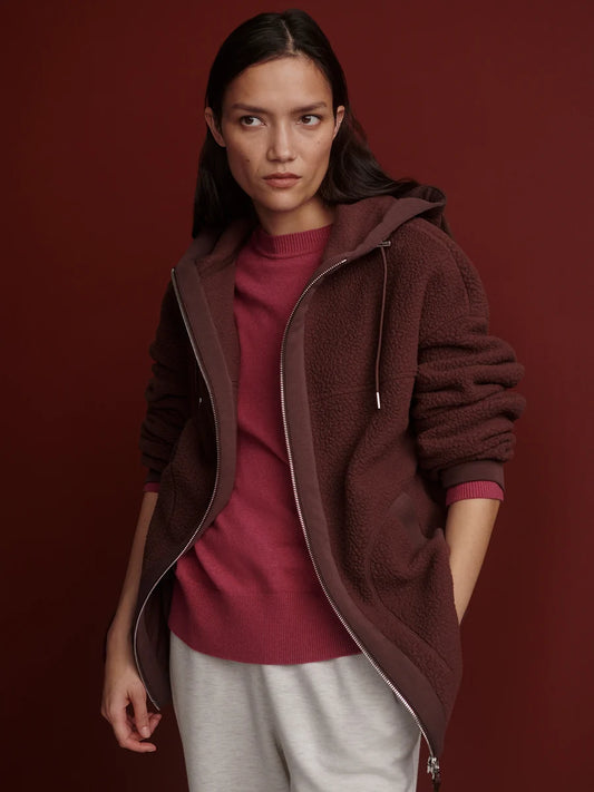 Varley Fey Relaxed Fleece, Mahogany