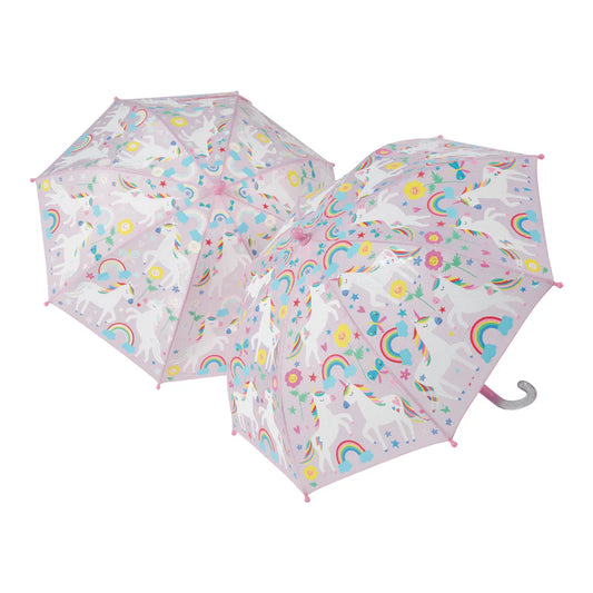 Floss & Rock Color Changing 3D Umbrella, Rainbow Unicorn