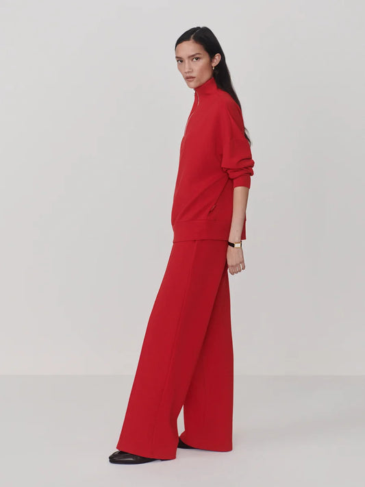 Varley Wide Leg Pant 30", Red Marl