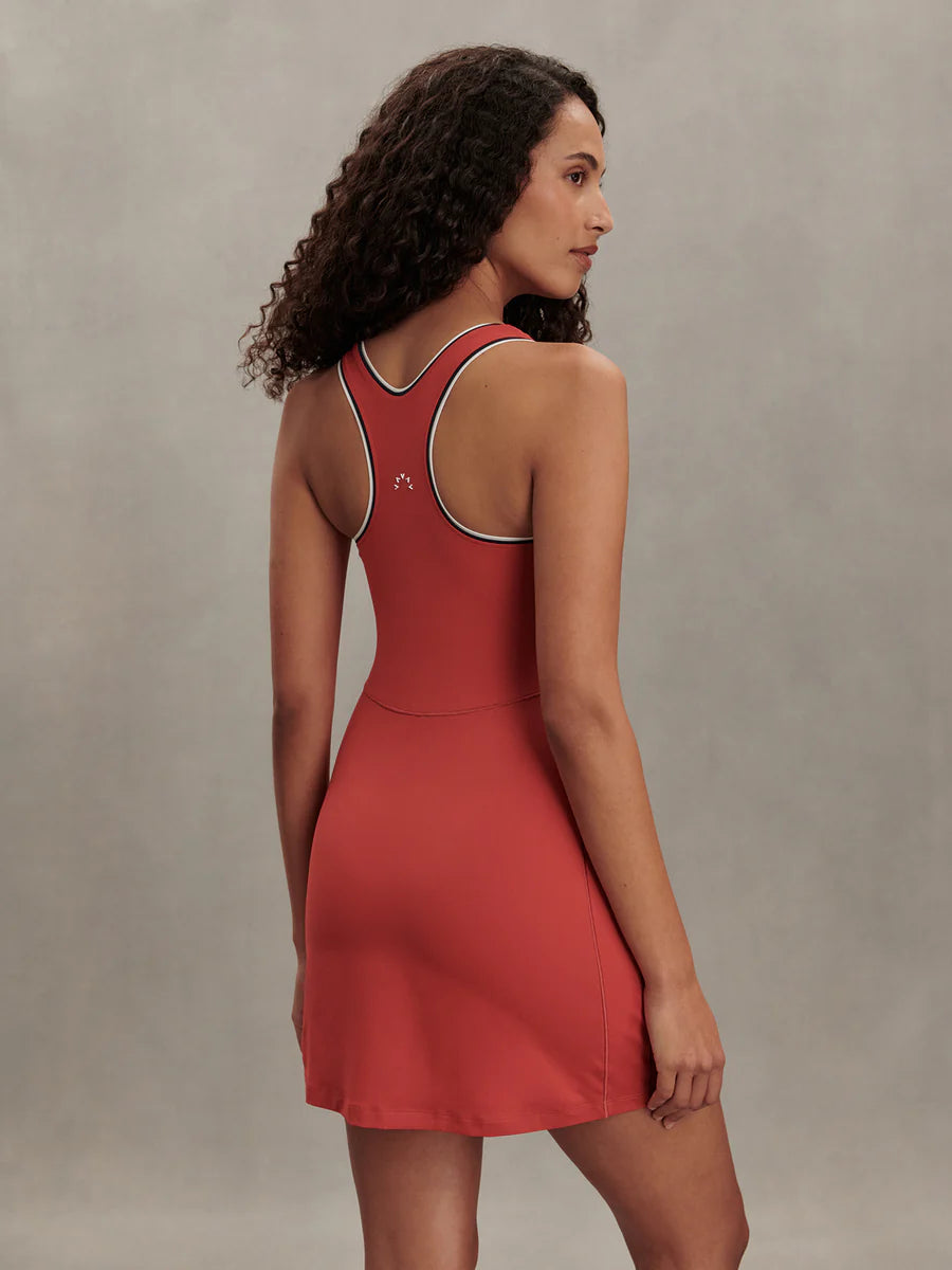 Varley Ruan Court Dress 30", Baked Apple