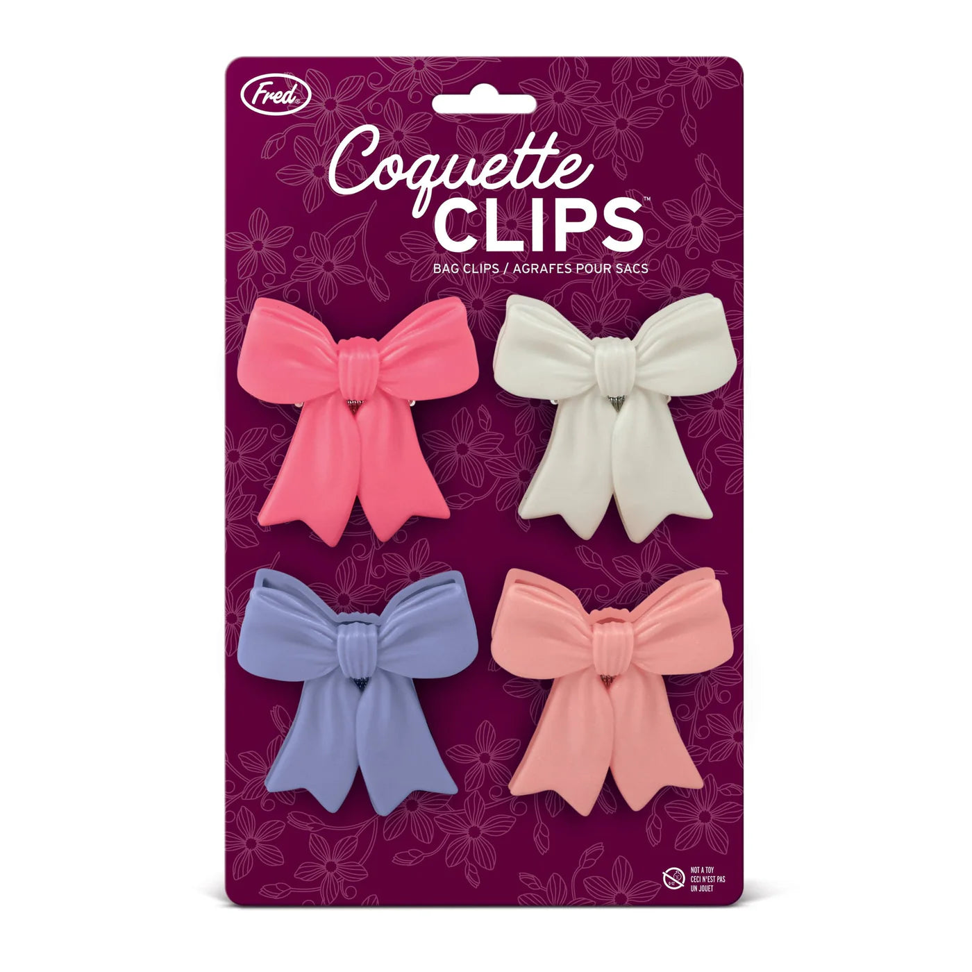 Fred & Friends Bag Clips Set of 4 - Multiple Options