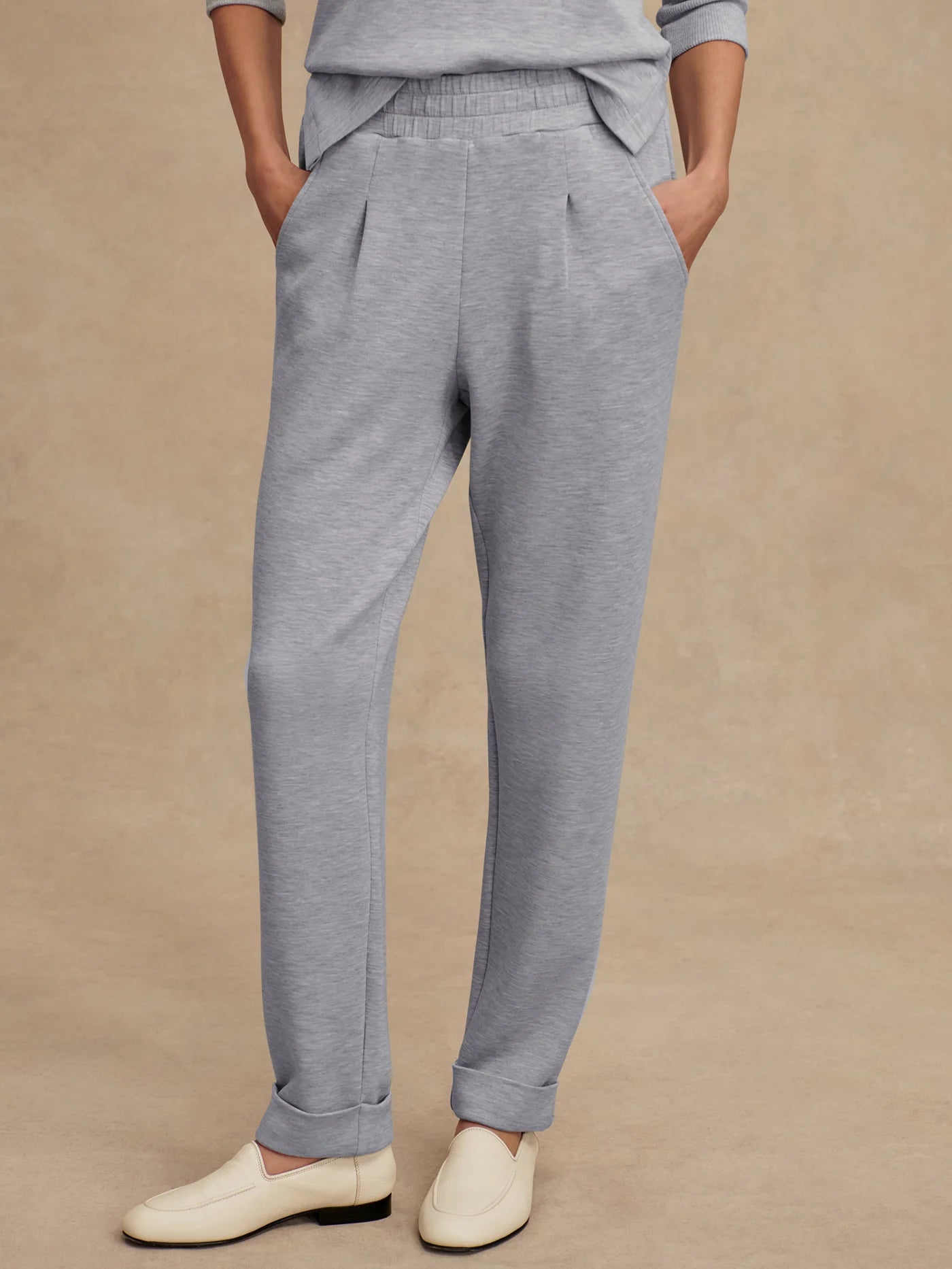 Varley The Rolled Cuff Pant 28.5, Mid Blue Marl