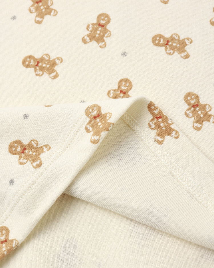 Rylee + Cru Organic Long Sleeve Pajama Set, Gingerbread