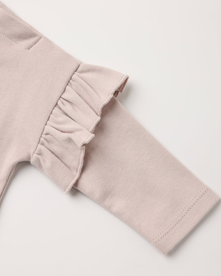 Quincy Mae Ruffle Long Sleeve Tee + Drawstring Pant, Fleur/Floret