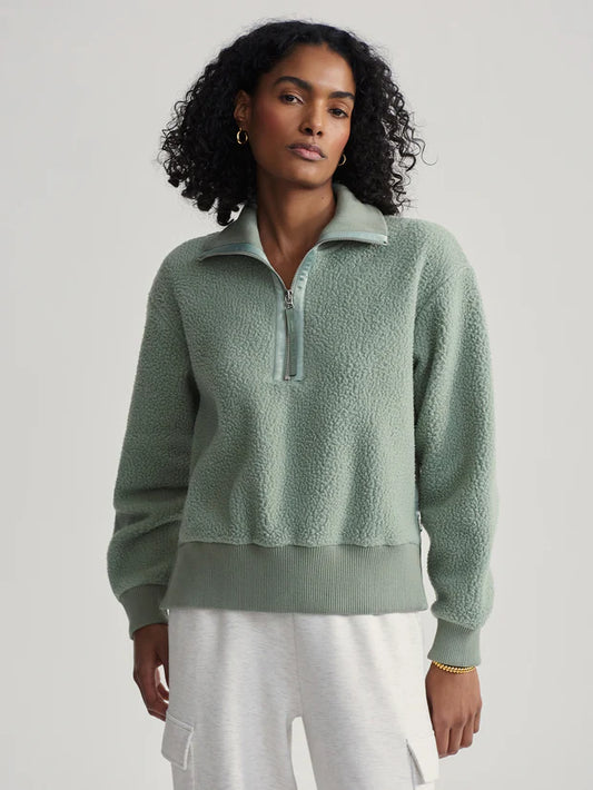 Varley Roselle Half Zip Fleece, Lily Pad