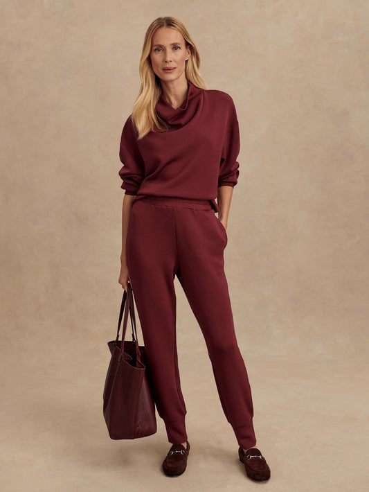 Varley The Slim Cuff Pant 27.5, New Maroon
