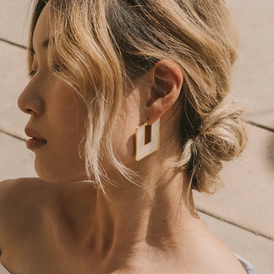 Mod + Jo Rowan Pearl Hoop Earrings