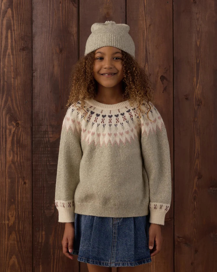 Rylee + Cru Fair Isle Sweater, Sage